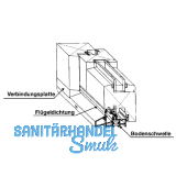 Bodenschwelle TRANSIT 68, 68 x 25 mm, auf Ma� geschnitten, silber eloxiert