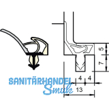Innent�rdichtung SP 8801, Kunststoff beige