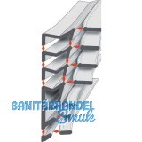 Dichtungsprofil/Renovierungs-Fl�gelfalzdichtung 6308 AC, 6,5 m, schwarz