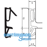 Haust�rdichtung DS 6955a, Silikon zinkgrau