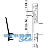 Stulpdichtung S 6600e, Kunststoff wei�