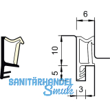 �berschlagdichtung SP 103a, Kunststoff beige