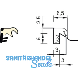 �berschlagdichtung SP 33b, Kunststoff wei�