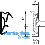 Haust�rdichtung DS 112a, Silikon graphitgrau