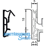 Haust�rdichtung DS 185a, Silikon zinkgrau