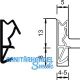 Haust�rdichtung S 6513, Kunststoff wei�