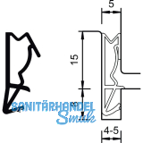 Haust�rdichtung S 6515a, Kunststoff wei�