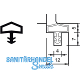 T�ranschlagdichtung M 680, Kunststoff braun