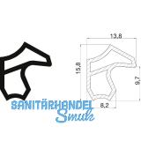 Stahlzargendichtung M 2246, Kunststoff wei�