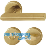 HOPPE Dr�ckergarnitur AMSTERDAM - auf Rosette WC, 37-42, Edelstahl messingfarben