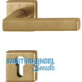 HOPPE Dr�ckergarnitur DALLAS Rosette PZ, Messing messingfarben hell satiniert