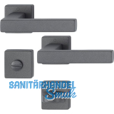 HOPPE Dr�ckergarnitur AUSTIN auf Rosette WC, TS 37-42 mm, Aluminium sandschwarz