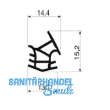 Stahlzargendichtung P 1031A f�r Novofermzarge, Kunststoff wei�