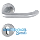 HOPPE Dr�ckergarnitur BADEN - auf Rosette PZ, 39-47 mm, Edelstahl matt