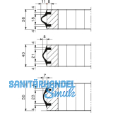 HAWA Kantenschutzprofil 1 Rolle (5 Meter) Gummi EPDM schwarz (RAL 7021)