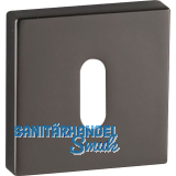 MARCHESI Schl�sselrosette BB, 52 x 52, H�he 10 mm, Zamak vernickelt dunkel matt