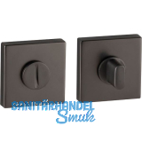MARCHESI WC-Rosette, 52 x 52, H�he 10 mm, Zamak vernickelt dunkel matt