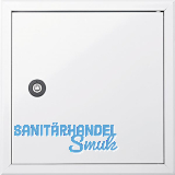 UPMANN Revisionst�r Primus CSWP, Dreikantverschluss 400x400mm Alu wei� RAL9016