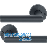 HOPPE Dr�ckerpaar AMSTERDAM MiniLock rechts, Edelstahl schwarz matt