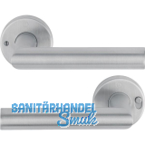 HOPPE Dr�ckerpaar AMSTERDAM MiniLock links, T�rst�rke 37-47 mm, Edelstahl matt