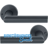 HOPPE Dr�ckerpaar AMSTERDAM MiniLock links, Edelstahl schwarz matt