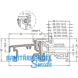 GUTMANN T�rschwelle Weser 86/32 TI L=6000 mm auf Ma� Alu silber eloxiert