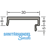 GUTMANN Deckel D8 Weser L=6000 mm auf Ma� Alu silber eloxiert