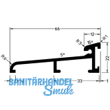 GUTMANN T�rschwelle Weser 66 L=6000 mm auf Ma� 66 x 22 mm Alu silber eloxiert