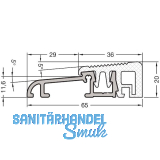 GUTMANN T�rschwelle Weser 65 TI L=6000 mm auf Ma� 65 x 20 mm silber eloxiert