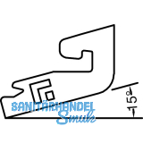 GUTMANN Halter H 60 zu Spree-D 24 OF f�r 15�, Kunststoff wei�