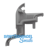 GUTMANN Endkappe 257/24 zu Drau 25/24F, 90�, EPDM grau, links