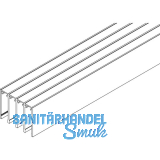 VITRIS Atrivant 80 Deckenschiene hoch 4-bahnig Alu Silber L=4000 mm