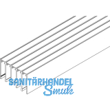 VITRIS Atrivant 80 Deckenschiene hoch 5-bahnig Alu Anthrazit RAL 7016 L=4000 mm