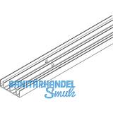 VITRIS Atrivant 80 Bodenlaufschiene 3-bahnig Alu Silber L=6000 mm