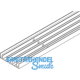 VITRIS Atrivant 80 Bodenlaufschiene 4-bahnig Alu Silber L=4000 mm