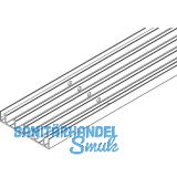 VITRIS Atrivant 80 Bodenlaufschiene 5-bahnig Alu Silber L=4000 mm