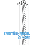 VITRIS Atrivant 80 B�rstenleiste mit U-Profil H=12 mm L=2500 mm Grau