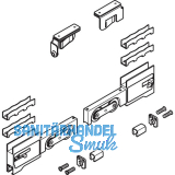 VITRIS Atrivant 80 Beschlagset links schlie�end Wei�aluminium RAL 9006