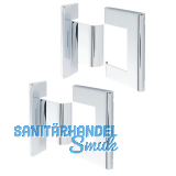 Abdeckkappenpaar zu Duscht�rband 8010BTJC, Messing verchromt poliert