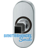 FSB Adapter-Rosette oval Rahment�r, 9 mm, Hochhaltefeder, Edelstahl matt