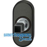 FSB Adapter-Rosette oval Rahment�r, 9 mm, EN179, Aluminium schwarz