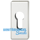 FSB Zylinderrosette 17 1778 eckig, Aluminium silber eloxiert