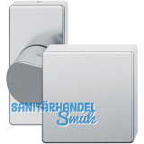 FSB T�rknopf 07 0812 auf Rosette eckig, Gewinde M12, Edelstahl matt