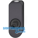 FSB Fenstergriff Adapter-Rosette oval abschlie�bar, Aluminium schwarz matt