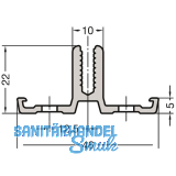 GUTMANN Basisprofil P GF60, L=6000 mm, Aluminium blank
