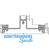 GUTMANN Pfostendichtung GF80 P-E3, Bundl�nge 30 m, Kunststoff APTK schwarz