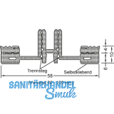 GUTMANN Pfostendichtung PD 60-100 variabel, L=30 m, Kunststoff APTK schwarz