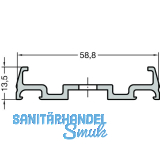 GUTMANN Grundprofil P 2011/64 N, L=6000 mm, Aluminium blank