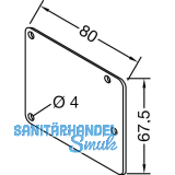 GUTMANN Deckel f�r Dachrinne P2030, Aluminium blank