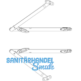 MACO Fang- und Putzschere Gr. 2, FFH 501-1200 mm, silber, Lasche (455348)